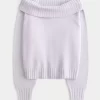 Πουλόβερ Hollister Comfy Cloud Foldover Off-the-Shoulder Πουλόβερ Hollister Comfy Cloud Foldover Off-the-Shoulder