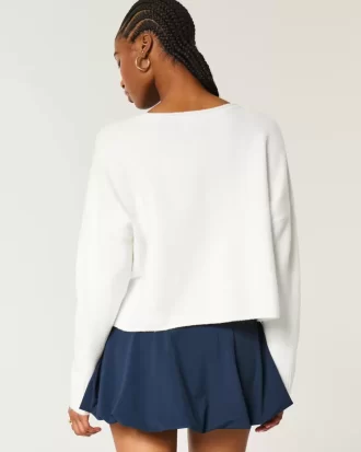 Πουλόβερ Hollister Comfy Cloud Graphic με λαιμόκοψη