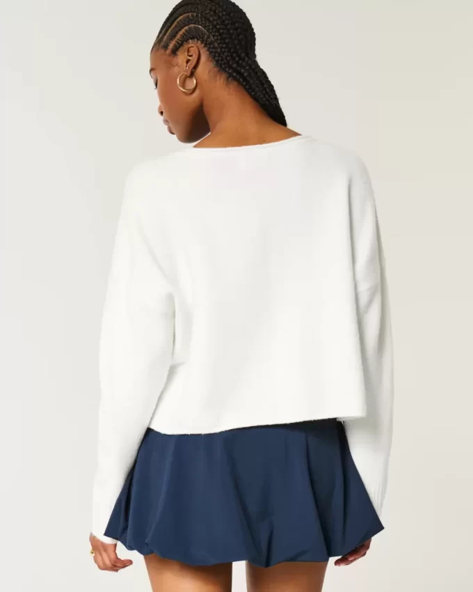 Πουλόβερ Hollister Comfy Cloud Graphic με λαιμόκοψη