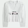 Πουλόβερ Hollister Comfy Cloud Graphic με λαιμόκοψη