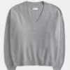 Πουλόβερ Hollister Comfy Cloud Oversized με λαιμόκοψη