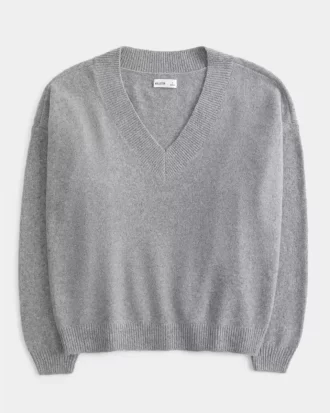 Πουλόβερ Hollister Comfy Cloud Oversized με λαιμόκοψη