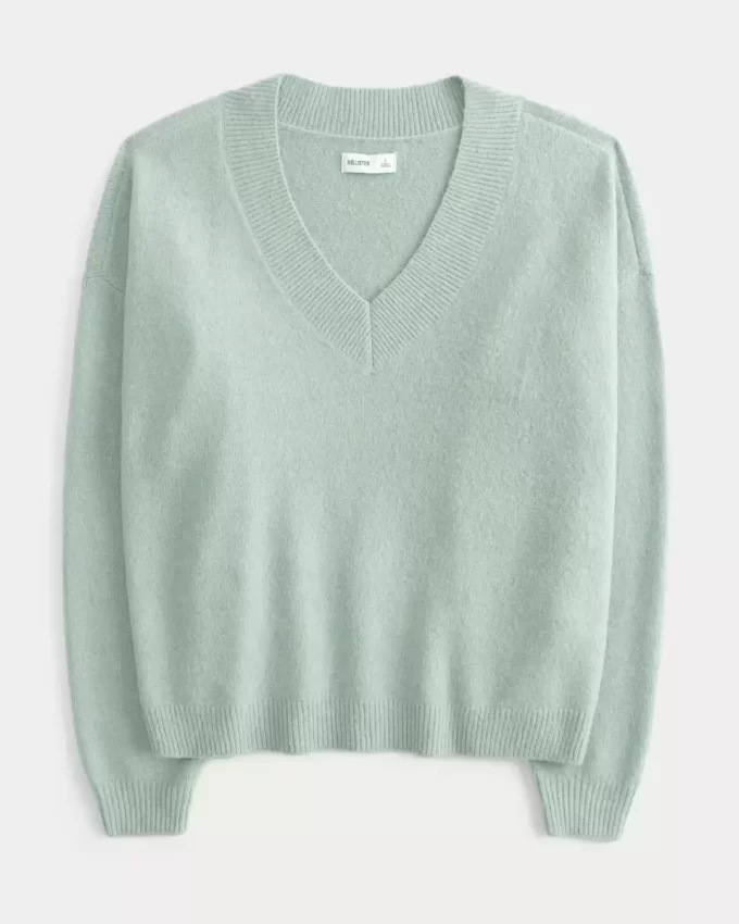 Πουλόβερ Hollister Comfy Cloud Oversized με λαιμόκοψη
