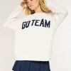 Γραφικό πουλόβερ Hollister Comfy Cloud Oversized Go Team Γραφικό πουλόβερ Hollister Comfy Cloud Oversized Go Team