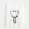 Πουλόβερ Hollister Comfy Cloud Oversized Heart Πουλόβερ Hollister Comfy Cloud Oversized Heart