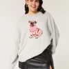 Πουλόβερ Hollister Comfy Cloud Puppy Graphic Crew Πουλόβερ Hollister Comfy Cloud Puppy Graphic Crew