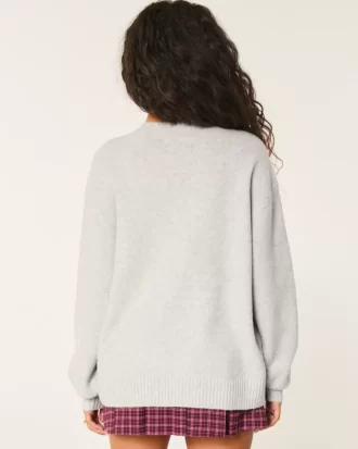 Γραφικό πουλόβερ Hollister Comfy Cloud Rose