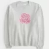 Γραφικό πουλόβερ Hollister Comfy Cloud Rose Γραφικό πουλόβερ Hollister Comfy Cloud Rose