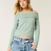 Πουλόβερ Hollister Comfy Cloud Stitchy Off-the-Shoulder Πουλόβερ Hollister Comfy Cloud Stitchy Off-the-Shoulder