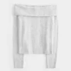 Πουλόβερ Hollister Comfy Cloud Stitchy Off-the-Shoulder Πουλόβερ Hollister Comfy Cloud Stitchy Off-the-Shoulder