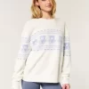 Hollister Comfy Cloud Teddy Bear Graphic Crew πουλόβερ Hollister Comfy Cloud Teddy Bear Graphic Crew πουλόβερ