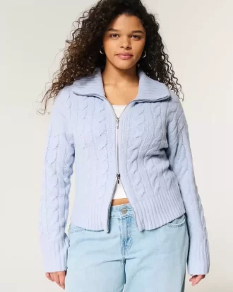 Hollister Comfy Cloud Zip-Up πουλόβερ