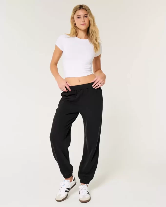 Hollister Feel Good Fleece Dad Joggers Hollister Feel Good Fleece Dad Joggers