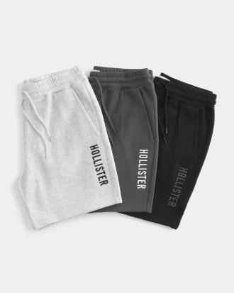 Σορτς με λογότυπο Hollister Feel Good Fleece Mid-thigh 3-pack Σορτς με λογότυπο Hollister Feel Good Fleece Mid-thigh 3-pack