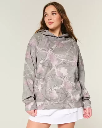 Hollister Feel Good Oversized Camo Hoodie