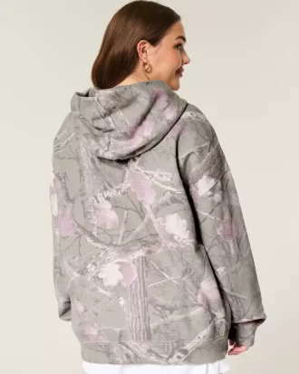 Hollister Feel Good Oversized Camo Hoodie