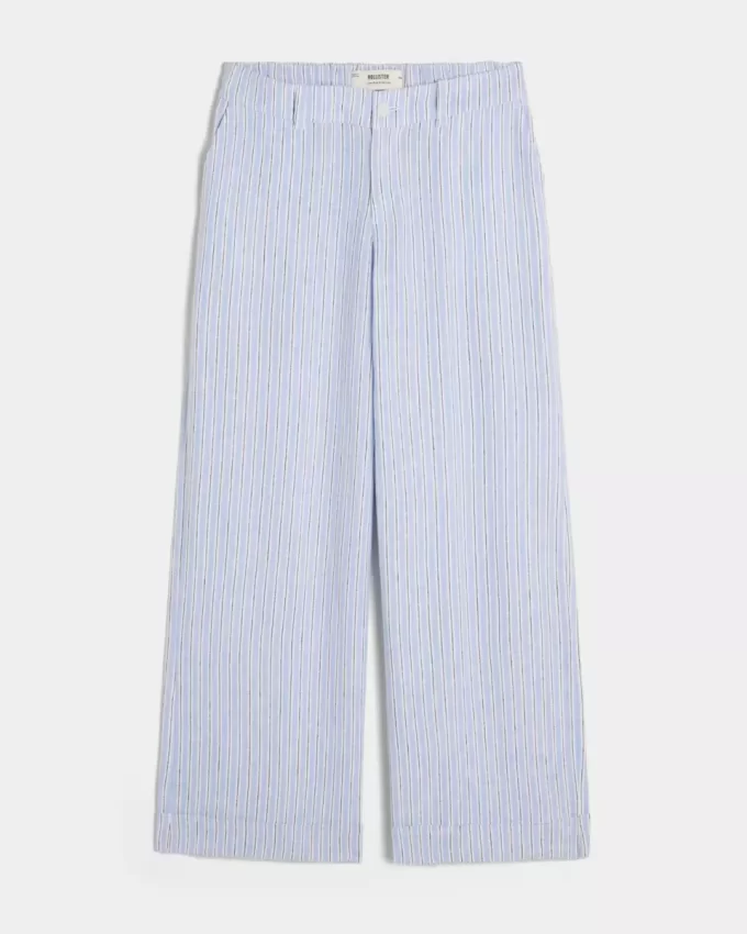 Χαμηλό ψηλό φαρδύ παντελόνι Hollister Livvy