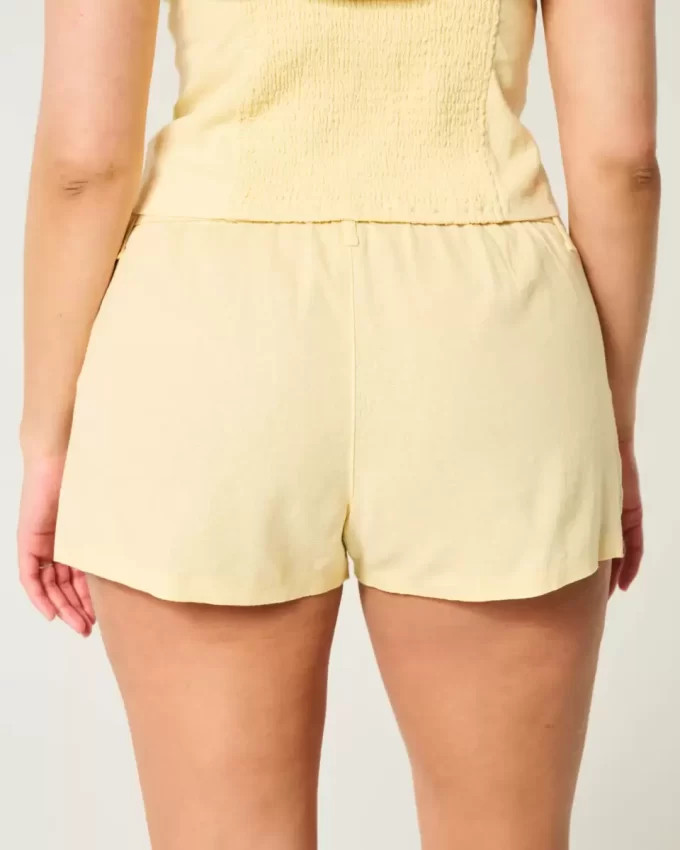 Χαμηλό λινό σορτς Hollister Livvy Χαμηλό λινό σορτς Hollister Livvy