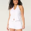 Χαμηλό λινό σορτς Hollister Livvy 3″ Χαμηλό λινό σορτς Hollister Livvy 3″