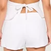 Χαμηλό λινό σορτς Hollister Livvy 3″ Χαμηλό λινό σορτς Hollister Livvy 3″