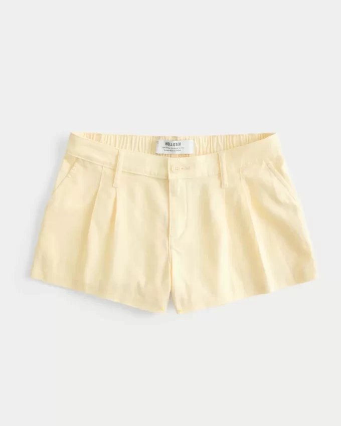 Χαμηλό λινό σορτς Hollister Livvy Χαμηλό λινό σορτς Hollister Livvy