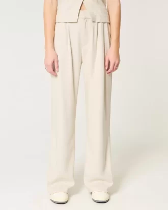 Φαρδύ παντελόνι Hollister Livvy Ultra ψηλό