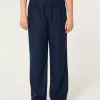 Παντελόνι με φαρδιά μπατζάκια Hollister Livvy Ultra High-Rise Linen Blend Παντελόνι με φαρδιά μπατζάκια Hollister Livvy Ultra High-Rise Linen Blend