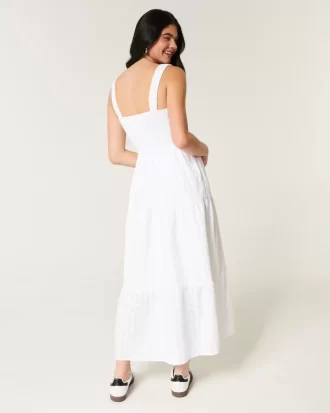 Φόρεμα Hollister Sofia Side-Smocked Eyelet Maxi