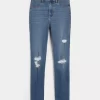 Κολάν Jean Ripped Medium Wash με ψηλό ύψος Κολάν Jean Ripped Medium Wash με ψηλό ύψος
