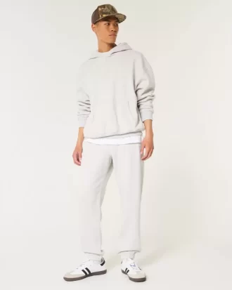 Χαλαροί Joggers με λογότυπο Fleece