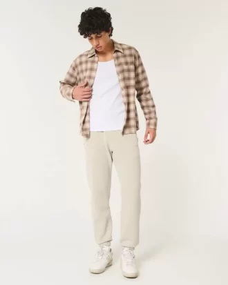 Χαλαροί Joggers με λογότυπο Fleece