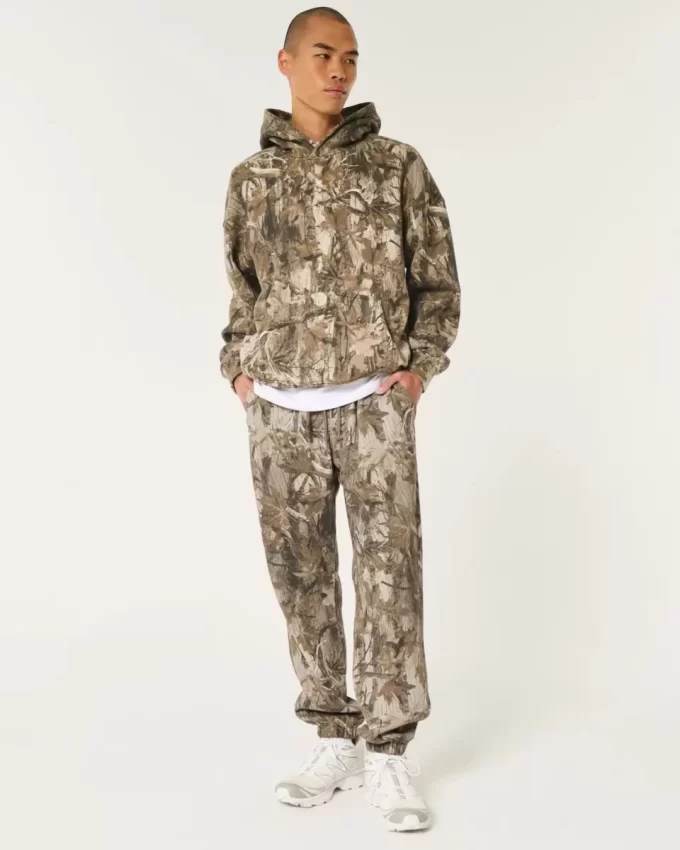 Χαλαροί Joggers με λογότυπο Fleece Χαλαροί Joggers με λογότυπο Fleece