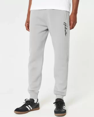 Χαλαροί Joggers με λογότυπο Fleece