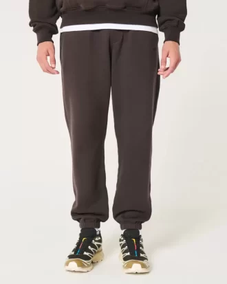 Χαλαροί Joggers με λογότυπο Fleece