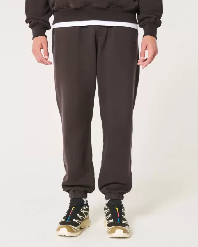 Χαλαροί Joggers με λογότυπο Fleece Χαλαροί Joggers με λογότυπο Fleece