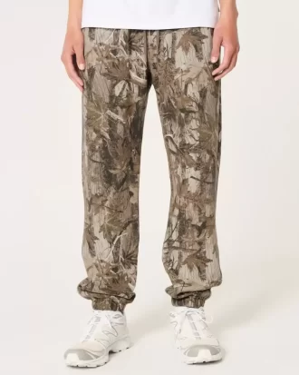 Χαλαροί Joggers με λογότυπο Fleece