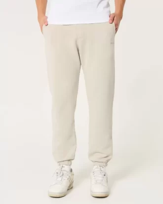 Χαλαροί Joggers με λογότυπο Fleece