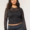 Ολόβερ Lace Crew Top Ολόβερ Lace Crew Top