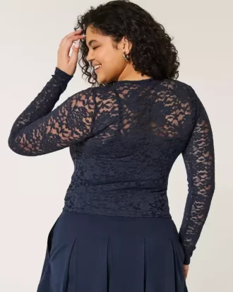 Ολόβερ Lace Crew Top