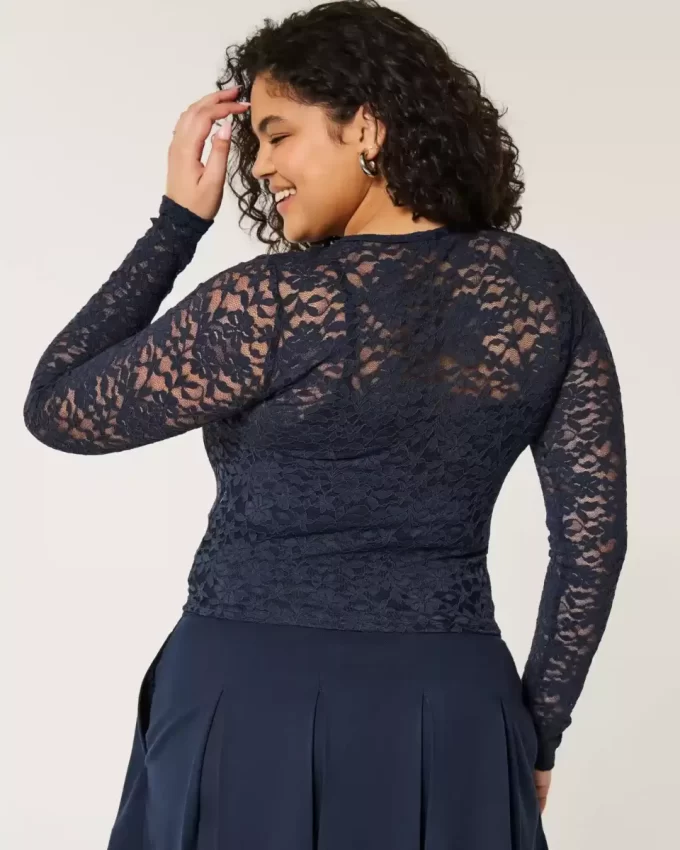 Ολόβερ Lace Crew Top Ολόβερ Lace Crew Top