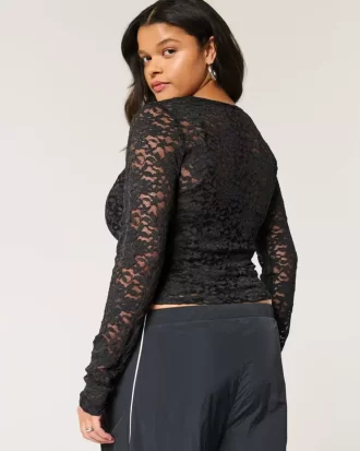 Ολόβερ Lace Crew Top