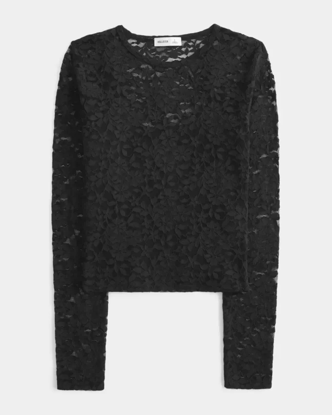 Ολόβερ Lace Crew Top Ολόβερ Lace Crew Top