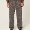 Leopard Print Baggy Painter Jeans Leopard Print Baggy Painter Jeans