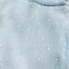 Σουπερ φαρδύ τζιν σορτς διακοσμημένο με Light Wash Σουπερ φαρδύ τζιν σορτς διακοσμημένο με Light Wash