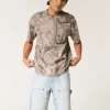 Light Wash Baggy τζιν σορτς ζωγραφικής Light Wash Baggy τζιν σορτς ζωγραφικής