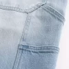Light Wash Baggy τζιν σορτς ζωγραφικής Light Wash Baggy τζιν σορτς ζωγραφικής