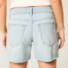 Χαμηλό ύψος Light Wash Baggy τζιν σορτς 5″ Χαμηλό ύψος Light Wash Baggy τζιν σορτς 5″