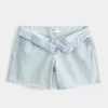 Χαμηλό ύψος Light Wash Baggy τζιν σορτς 5″ Χαμηλό ύψος Light Wash Baggy τζιν σορτς 5″
