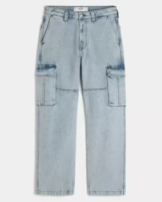 Τζιν Light Wash Baggy Cargo Τζιν Light Wash Baggy Cargo