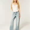 Χαμηλό ύψος Light Wash Baggy Jeans Χαμηλό ύψος Light Wash Baggy Jeans